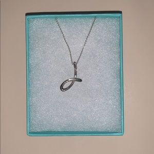 Tiffany & Co. Letter “J” Pendant
